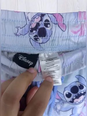 DISNEY Stitch All-Over Print Pastel Tropical Fleece Jogger Lounge Pants thumbnail 6