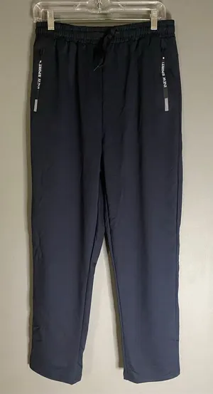 New Sport Blue Quick Dry Athletic Sweat Pants Zipper Pockets Size XL NWOT thumbnail 1