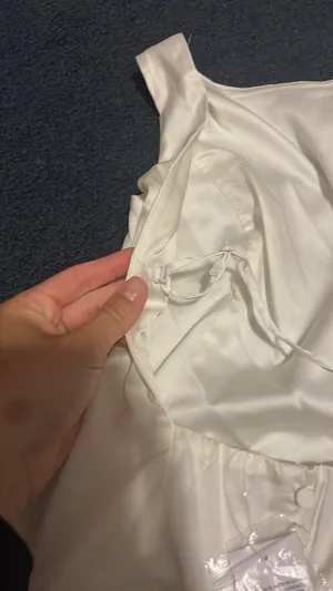 NWT Abercrombie Satin White Dress thumbnail 2