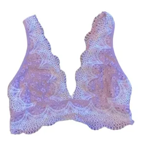 Victorias Secret purple lace bralette boho size medium thumbnail 1