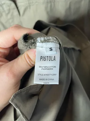 Pistola Cap Sleeve Smocked Waist Rosie Mini Dress in Army Olive Green thumbnail 11