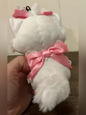 A Rare HTF Disney Store Japan Aristocats Marie Winking Plush Keychain Keyring thumbnail 4