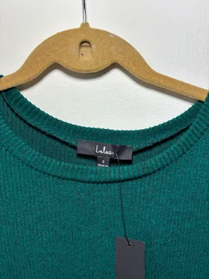 Green Long Sleeve Skater Dress Size Small thumbnail 2