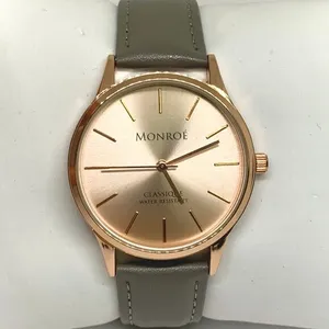 MONROE classic ladies rose gold wristwatch tone dial 36mm Quartz analog running thumbnail 1