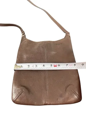 Fossil Soft Genuine Leather Purse Brown Everyday Crossbody Shoulder Bag thumbnail 8