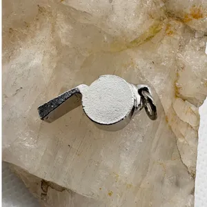 Vintage Silver‎ Tone Whistle Charm Pendant Miniature Sports Coach 3.03g SKU 230 thumbnail 3
