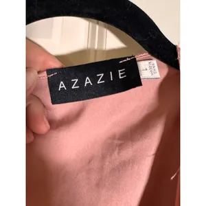 Azazie Satin Robe and Chemise Set Dusty Rose Ruffle Bell Sleeve Bridal Lounge L thumbnail 4