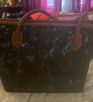 Trinity Ranch CCW Turquoise Acid Wash Shoulder Bag Black thumbnail 1