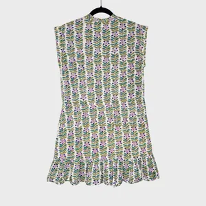 Perry Walker Womens Dress Green Floral Mini Cap Sleeve A Line Boho 1 US Small thumbnail 2