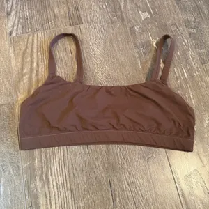 Skims Wear Everywhere Scoop Bralette Brown Loungewear Unpadded Comfy Sleep Bra thumbnail 2