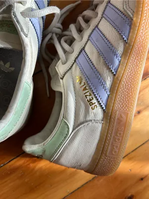 adidas Handball Spezial Off White violet purple gum men’s 7.5 women’s 8.5 thumbnail 2