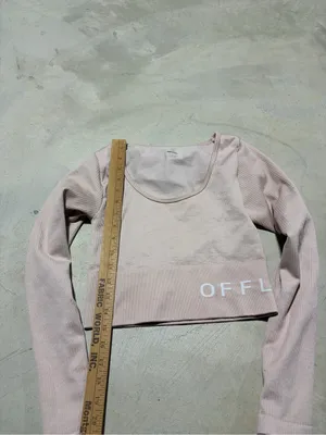 Aerie offline Long-Sleeve Crop Top in Light Pink medium thumbnail 6