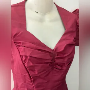 40s tafetta sweetheart maxi dress thumbnail 6