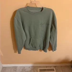 Taylor Swift Self-Titled Danced All Night Long Kanga Pocket Crewneck in Green thumbnail 4