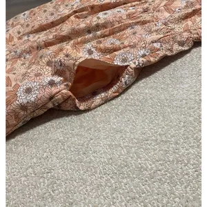 J.CREW Floral Square Neck Puff Long Sleeve Smocked Mini Dress 100% Cotton L thumbnail 9