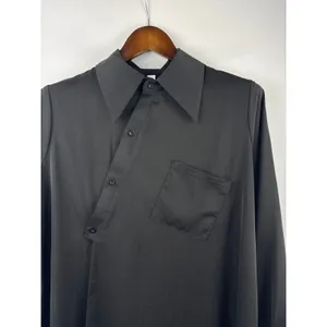 Women’s Ellazhu Black Asymmetrical Buttoned Shirt thumbnail 2