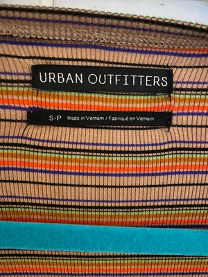 Urban Outfitters Long Sleeve Striped Wrap Top thumbnail 4