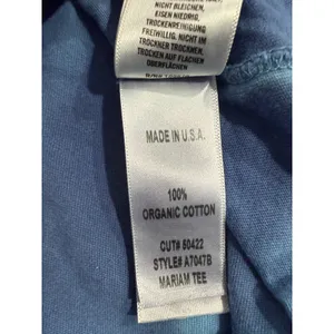Agolde‎ Mariam Tee Blue Tie Dye Organic Cotton Short Sleeve T-Shirt A7047B Small thumbnail 4