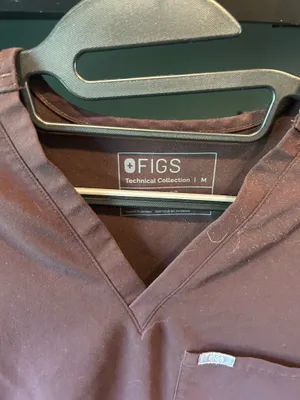 Brown FIGS Scrubs Set thumbnail 2