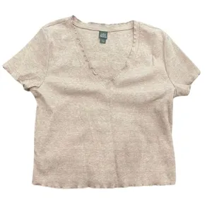 Wild Fable Cropped V-Neck, Size L​​​​​​​​​​​ thumbnail 1