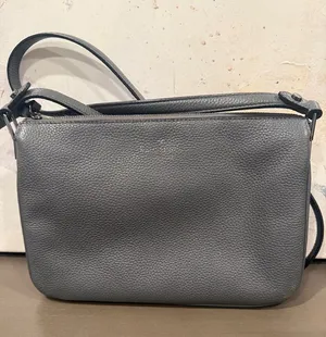 Kate Spade Grey Crossbody Mulberry Street Madelyne Grey Leather Bag EUC thumbnail 1