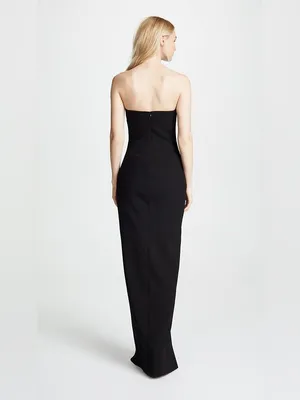 Likely Windsor Black Strapless Maxi Gown Dress Size 0 thumbnail 3