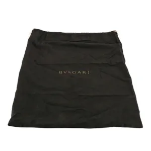 Bvlgari "Logo Mania" Black Signature Print Canvas Tote Bag With Leather Trim thumbnail 11