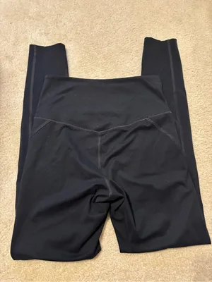 girlfriend collective Black High-Waist Leggings thumbnail 3