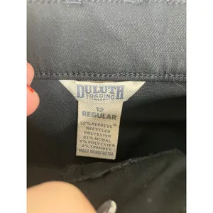 Duluth Trading Co Pants Womens 12 Black Excellent Utility Stretch Straight Leg thumbnail 3