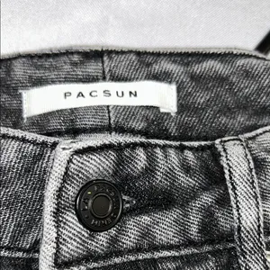 PacSun Black Distressed Ankle Cropped Jeans thumbnail 3
