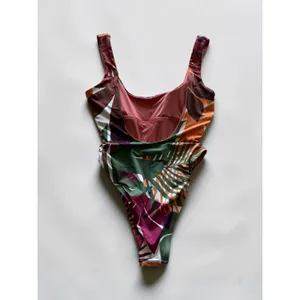 Vitamin A Sustainable Tropical‎ Palm Print One Piece Swimsuit High Cut Small thumbnail 2