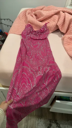 pink prom dress Size 4 thumbnail 6