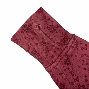 Lululemon Cotton Fleece Pixie Floral So Merlot Redwood Scuba Hoodie Jacket 4 thumbnail 6