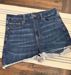 American Eagle Outfitters Indigo Washed Denim Cutoff Shorts thumbnail 1