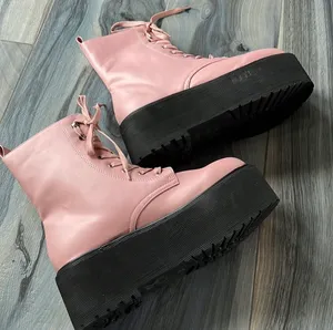 Nasty Gal Pink Platform Boots thumbnail 2