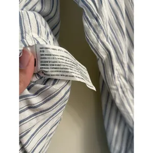 Hollister Coastal Striped Stripe Long Sleeve‎ Cross Over Crop Top Women's Size S thumbnail 6