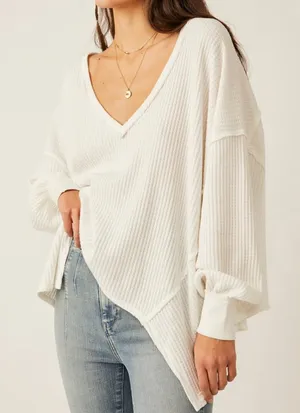 Free People We The Free Coraline White Top thumbnail 1