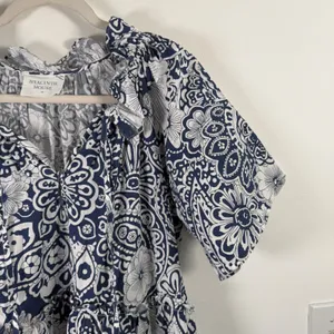 Hyacinth House Tuckernuck Thea Floral MinI Dress Tiered 100% Cotton Women Medium thumbnail 3