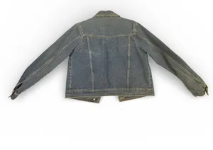 Vintage Bill Blass Jeans Women's Small Blue Denim Trucker Jacket thumbnail 2