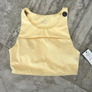 Cotton On Smoothing Cut Out Vestlette Top Yellow, Size S New w/Tag thumbnail 2