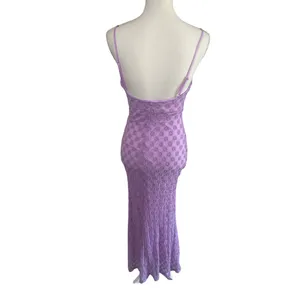 Bardot Adoni Mesh Midi Dress in Lilac Purple 6 New Womens Bodycon Stretch thumbnail 7