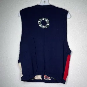 Vintage North Crest‎ Christmas Sweater Vest thumbnail 4