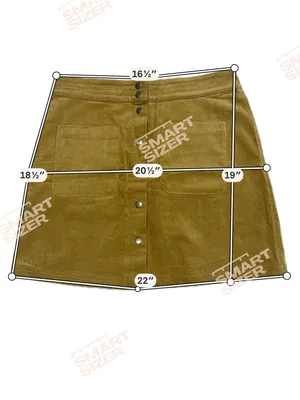 Listicle Mustard Yellow Corduroy Button Front A-Line Mini Skirt Size L thumbnail 5