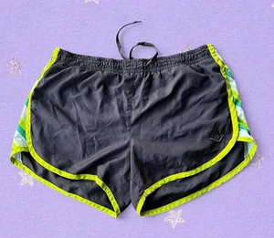 Pony Grey + green running shorts Gray thumbnail 1