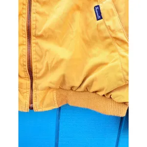 Faconnable Albert Goldberg Mustard Yellow Bomber Jacket Water Repellent Size L‎ thumbnail 3