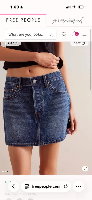 Levi’s Denim Icon Mini Skirt thumbnail 4