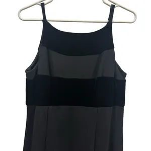 Jazz II Formal Black Velvet Accent Slit Front Sleeveless Maxi Gown Dress Size 10 thumbnail 10