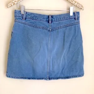 Vintage 90’s London Jean button front denim jean mini skirt thumbnail 4