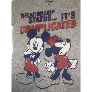 Disney Mickey & Minnie Mouse "Relationship Status Complicated " Tee‎ Shirt Small thumbnail 2