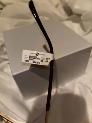 Ashley Stewart Rimless Aviator Sunglasses in Brown thumbnail 3